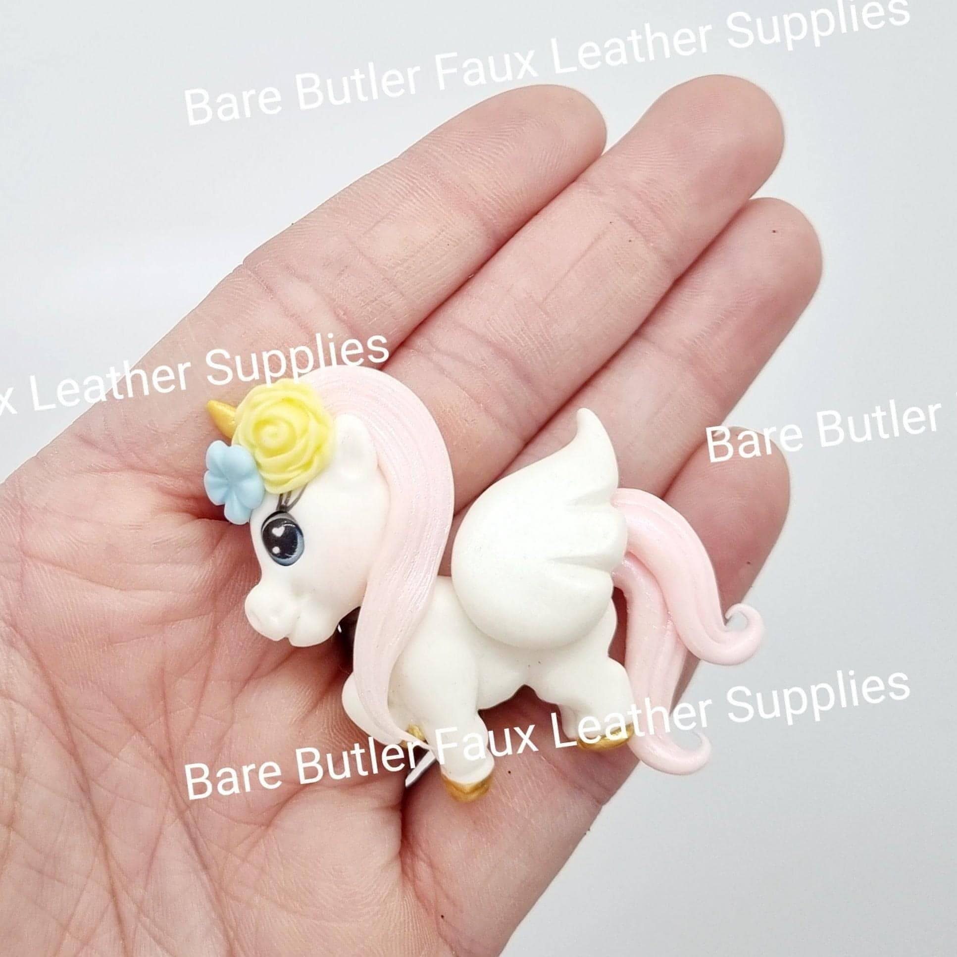Magical Unicorn - animal, Clay, Clays, Unicorn - Bare Butler Faux Leather Supplies 