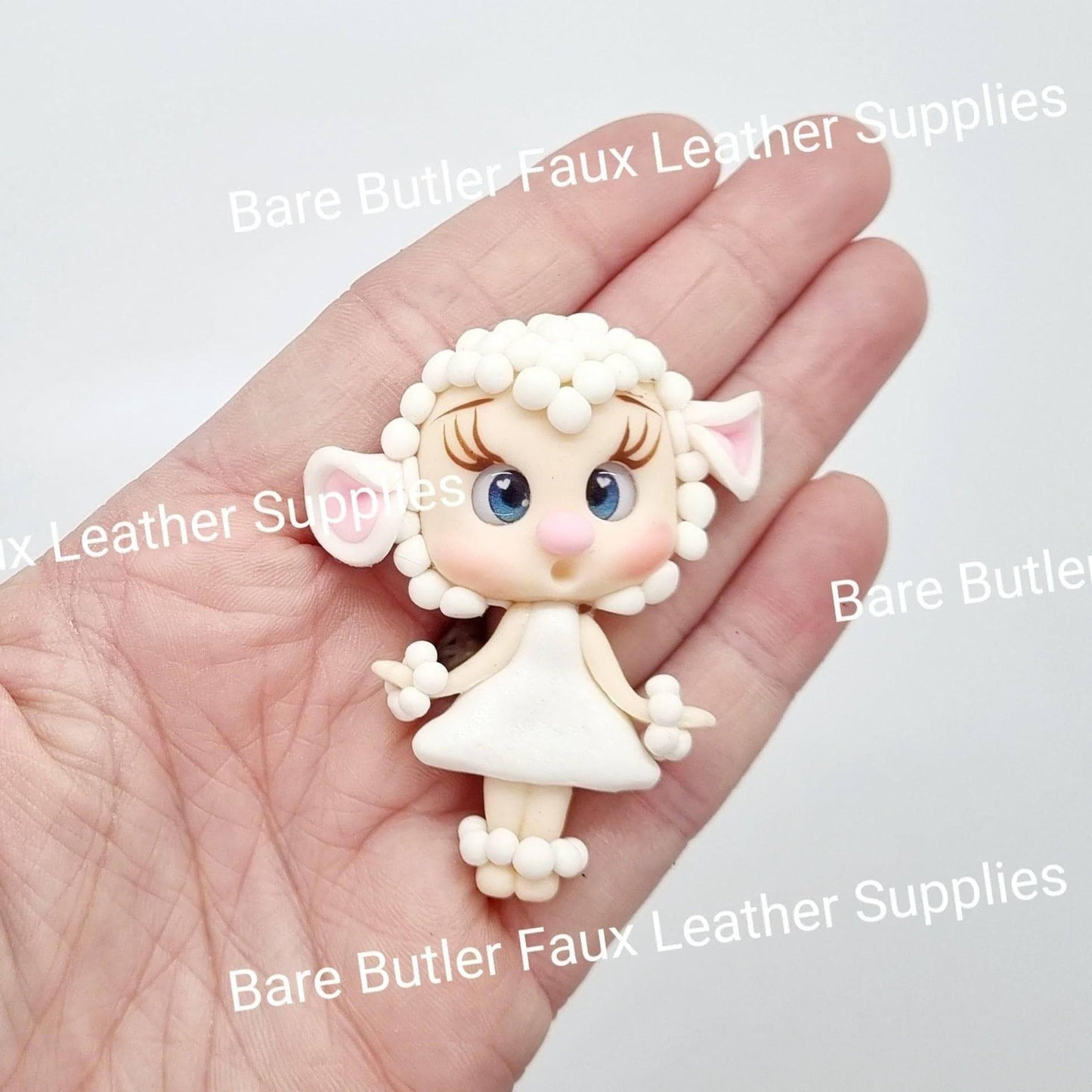 Mary's Lamb - Clay, Clays, lamb - Bare Butler Faux Leather Supplies 