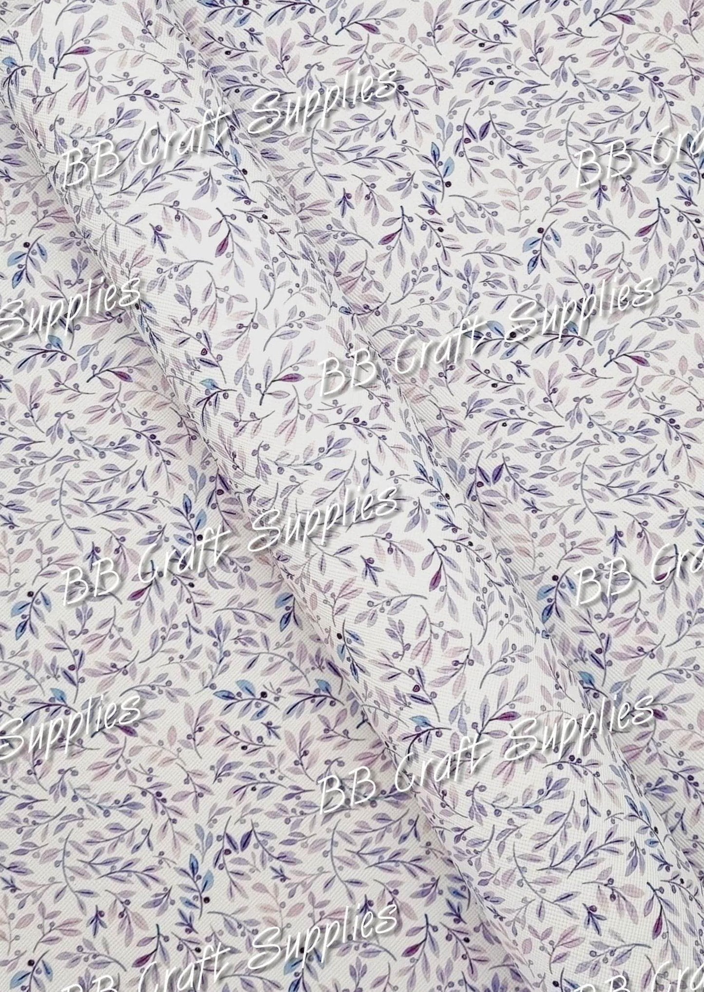 Morning Glory Faux Leather - Faux, Faux Leather, floral, flowers, Leather, leatherette, Morning Glory. - Bare Butler Faux Leather Supplies 