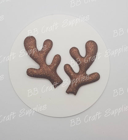 Padded Antlers - Price Drop - Antlers, christmas, Embelishment - Bare Butler Faux Leather Supplies 