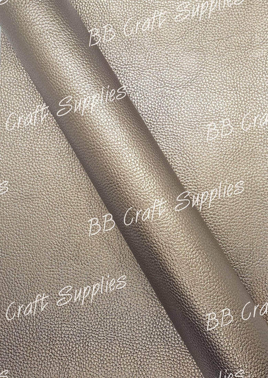 Pearl Metallic Brown - Brown, Faux, leather, metallic, metallic's, Pearl - Bare Butler Faux Leather Supplies 