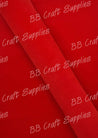 Premium Velvet Fabric - Red - crushed, soft, velvet - Bare Butler Faux Leather Supplies 