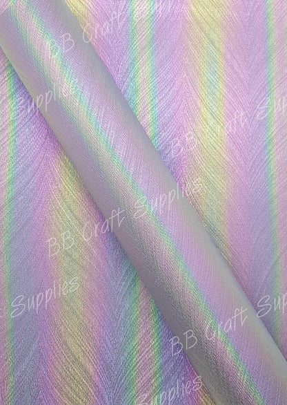 Purple Rainbow Peacock Feather texture - Embossed, Faux, Faux Leather, feather, Leather, leatherette, peacock, rainbow - Bare Butler Faux Leather Supplies 