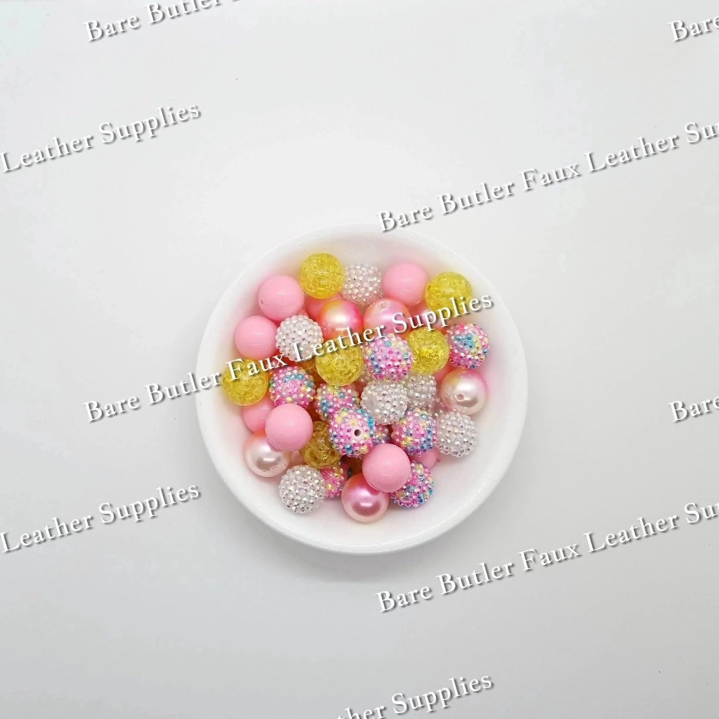 Rainbow Beads -  - Bare Butler Faux Leather Supplies 