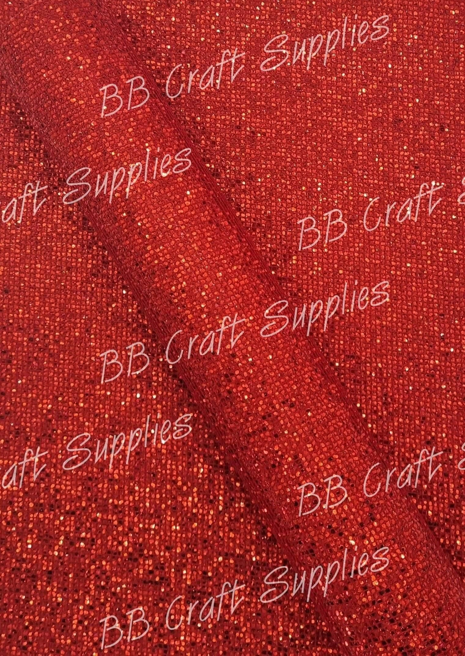 Red Diamond Metallic Mesh - Diamond, Faux, Faux Leather, Leather, leatherette, Mesh, metallic, red, shimmer, shine, Whats new - Bare Butler Faux Leather Supplies 