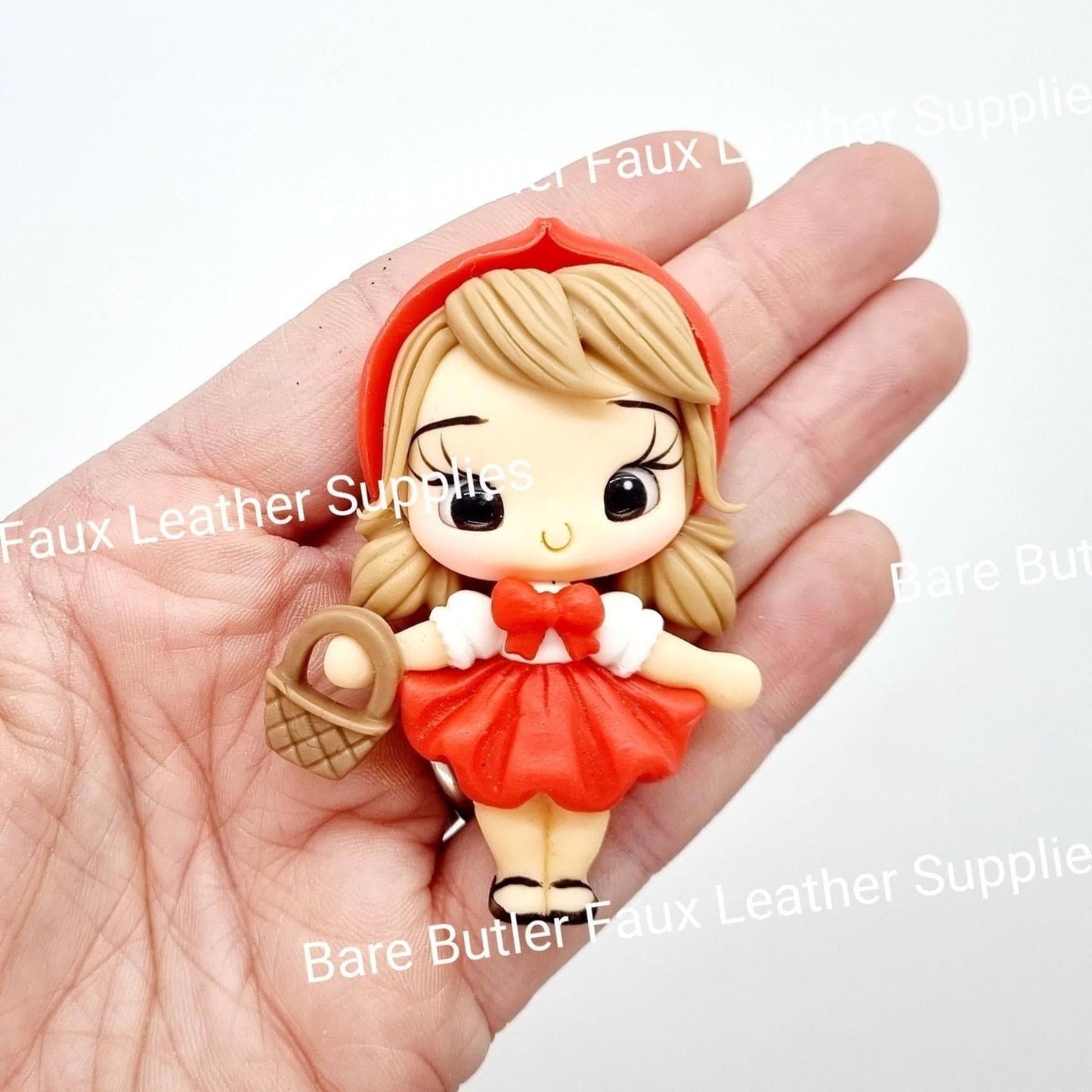 Red Riding Hood - Clay, Clays, Red, riding hood - Bare Butler Faux Leather Supplies 