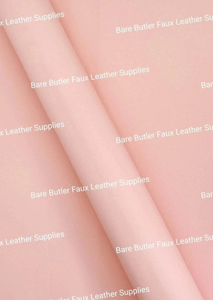 Roll - Pastels Baby Pink - butter, Faux, Faux Leather, pastel, pastels, Roll, soft - Bare Butler Faux Leather Supplies 