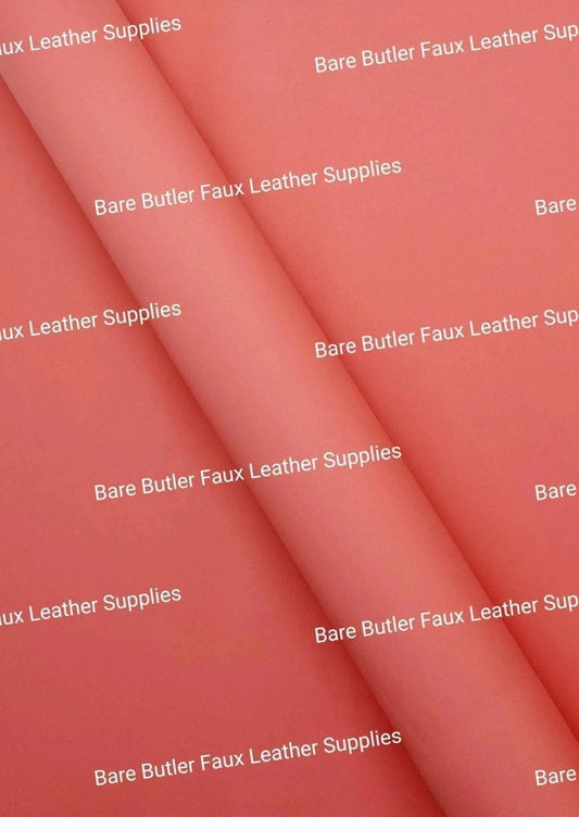 Roll - Pastels Coral - butter, Faux, Faux Leather, pastel, pastels, Roll, soft - Bare Butler Faux Leather Supplies 