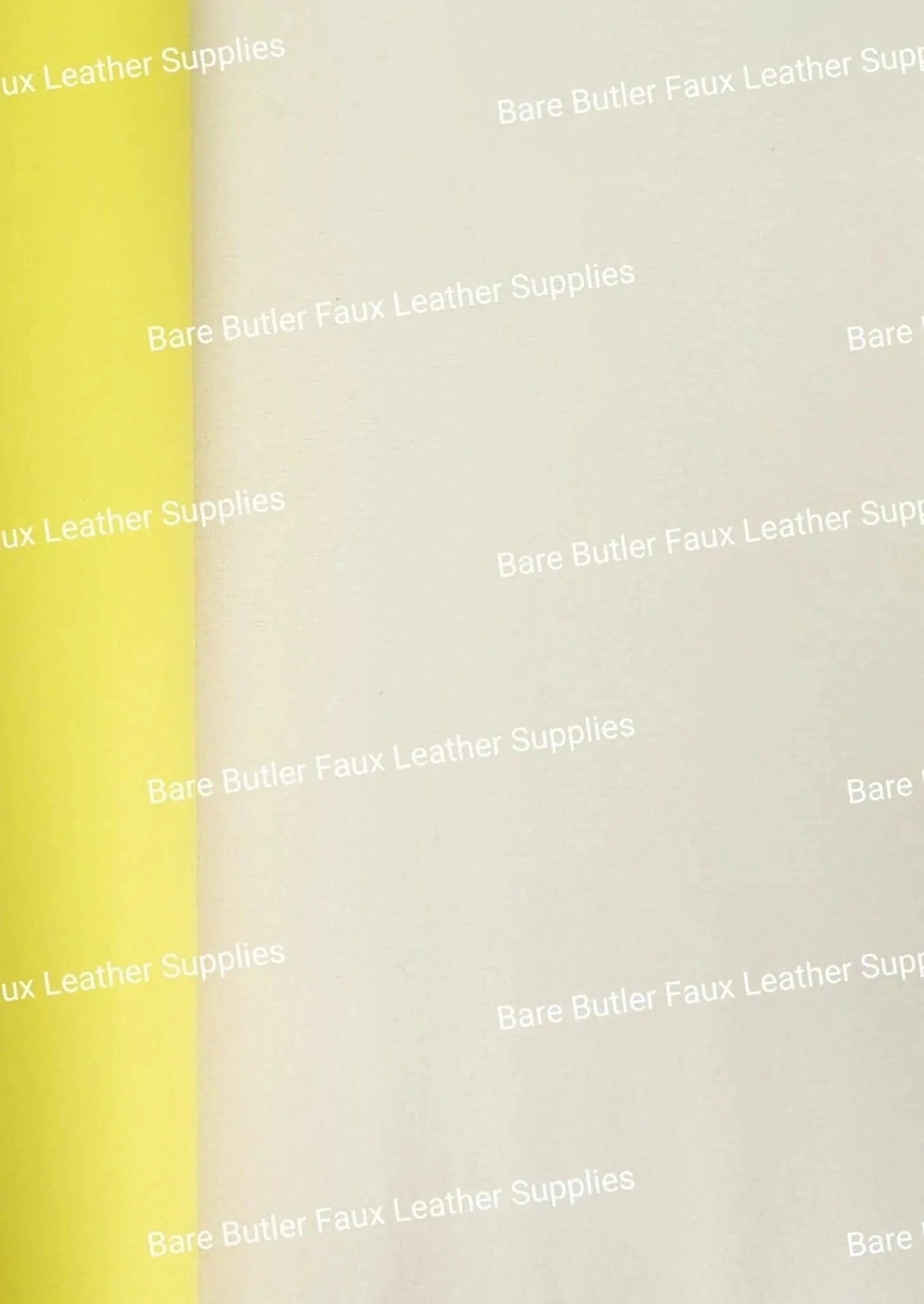 Roll - Pastels Yellow - butter, Faux, Faux Leather, pastel, pastels, Roll, soft - Bare Butler Faux Leather Supplies 