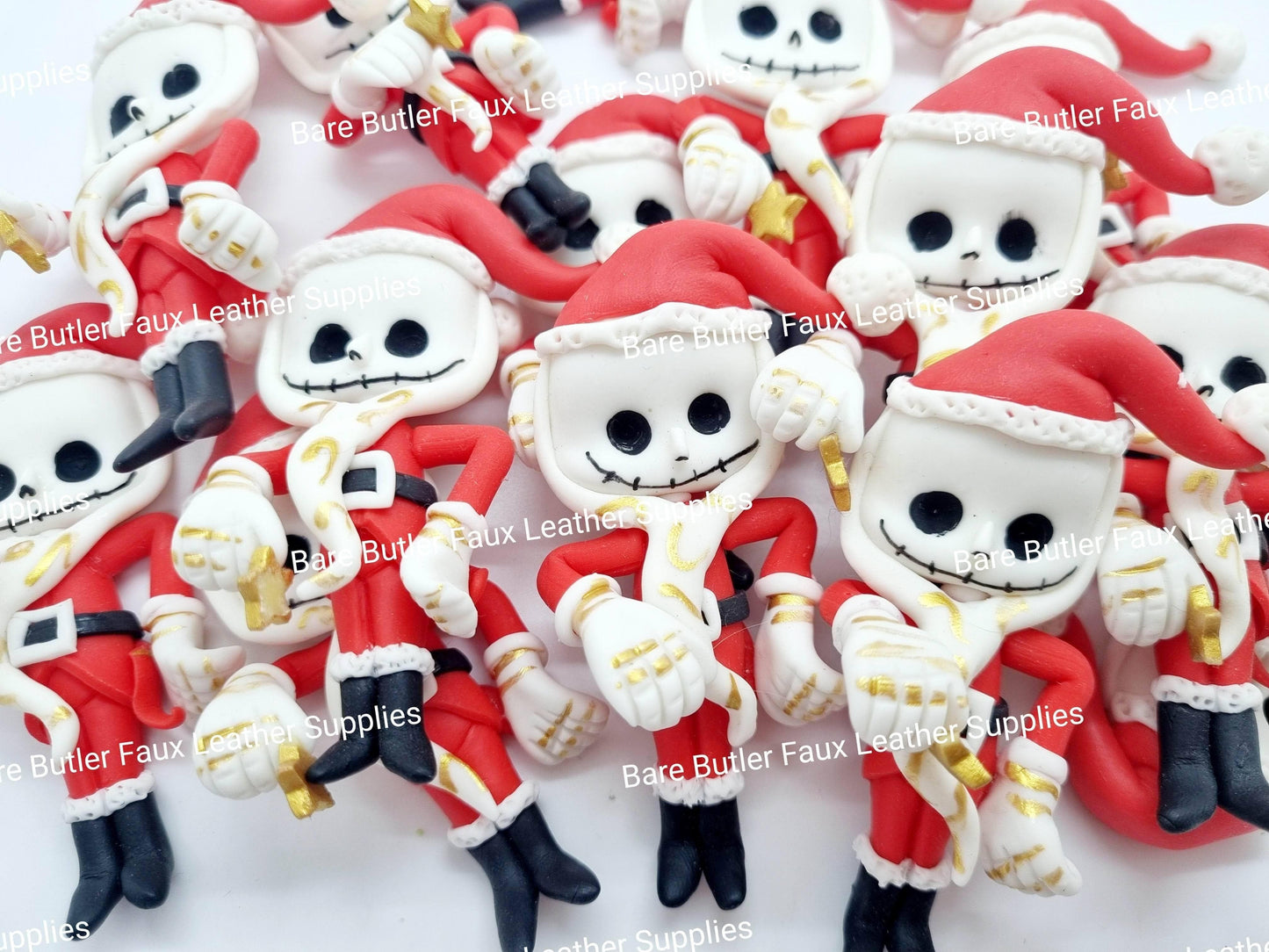 Sandy Claws - clause, Clay, Clays, jack, Nightmare, Nightmare before chrismas, sandy, santa - Bare Butler Faux Leather Supplies 