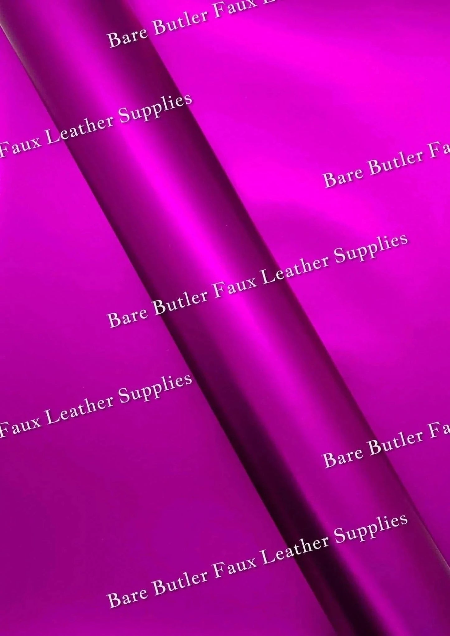Smooth Matt Metallic Electric Pink - Colour, electric, Faux, Faux Leather, Leather, leatherette, Litchi, metal, metallic, pink, Solid - Bare Butler Faux Leather Supplies 