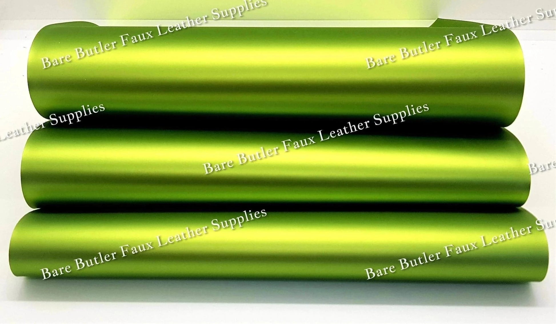 Smooth Matt Metallic Green - Colour, Faux, Faux Leather, green, Leather, leatherette, Litchi, metal, metallic, Solid - Bare Butler Faux Leather Supplies 