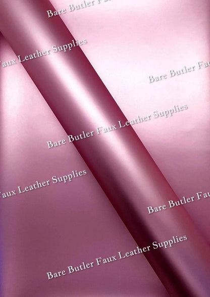 Smooth Matt Metallic Lilac - Colour, Faux, Faux Leather, Leather, leatherette, lilac, Litchi, metal, metallic, pink, purple, Solid - Bare Butler Faux Leather Supplies 