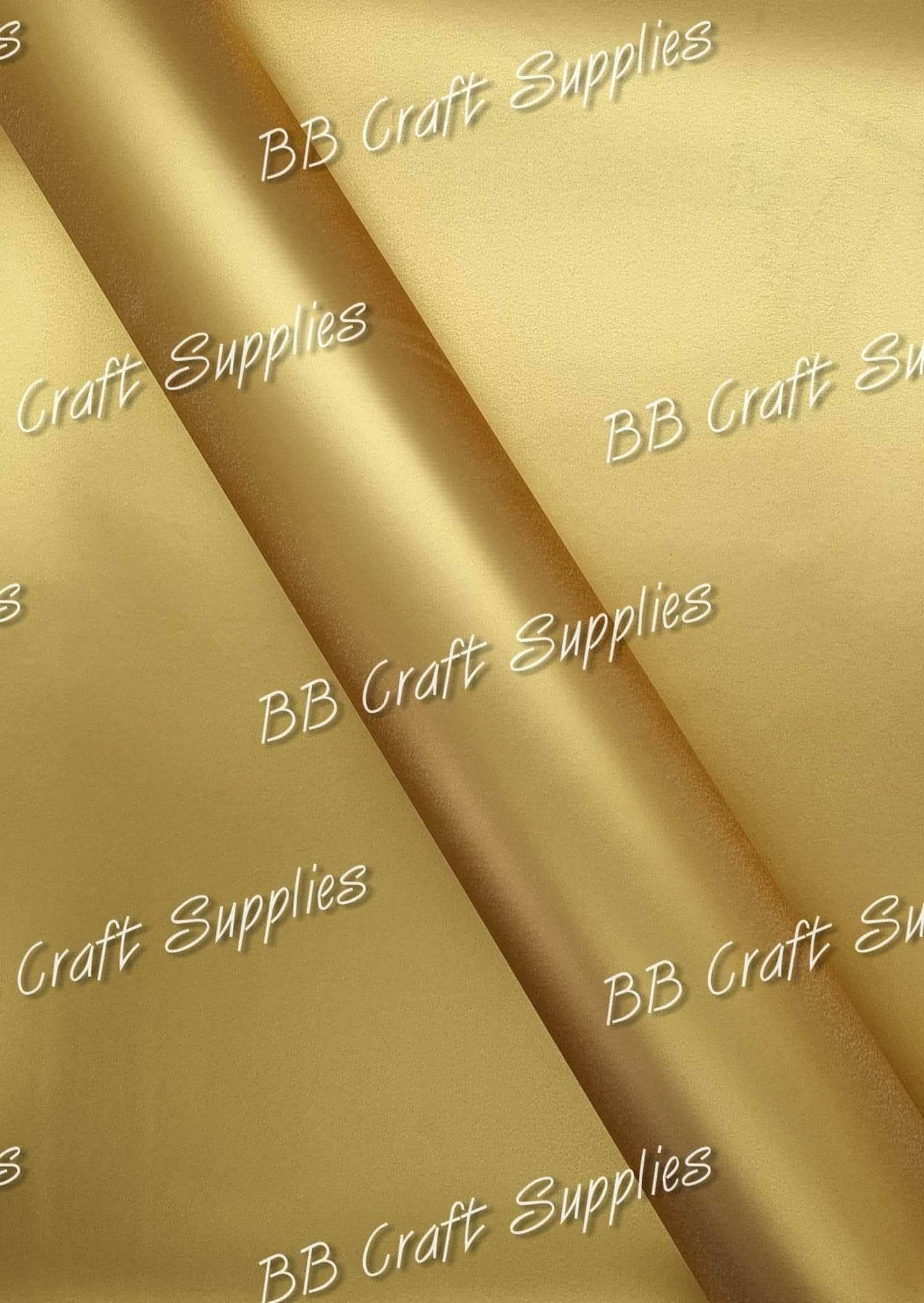 Smooth Matt Metallic Yellow - Colour, Faux, Faux Leather, Leather, leatherette, Litchi, metal, metallic, Solid, Yellow - Bare Butler Faux Leather Supplies 