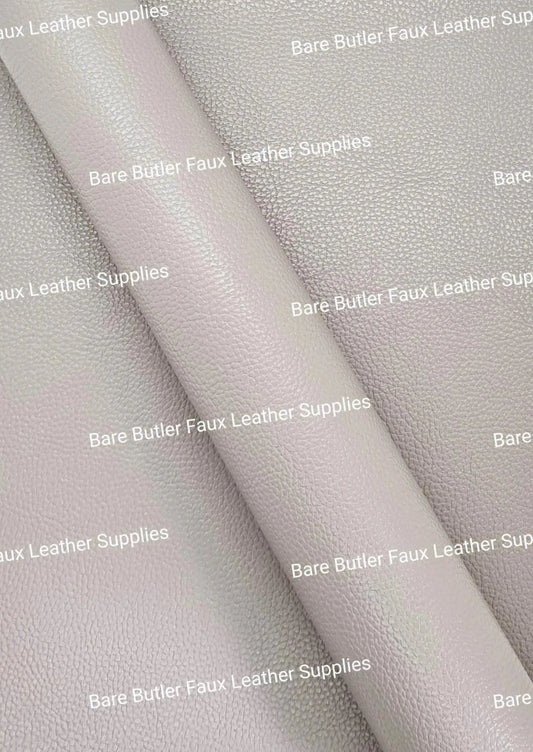 Solid Colour Litchi - Stone Gloss - Colour, Faux, Faux Leather, gloss, Leather, leatherette, litchi, plian, Solid - Bare Butler Faux Leather Supplies 