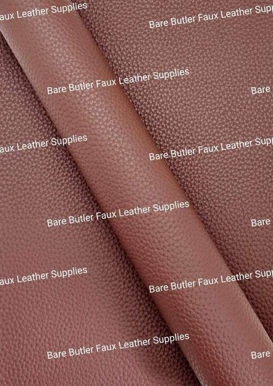Solid Colour Litchi - Walnut - brown, Colour, Faux, Faux Leather, Leather, leatherette, Litchi, Solid, walnut - Bare Butler Faux Leather Supplies 
