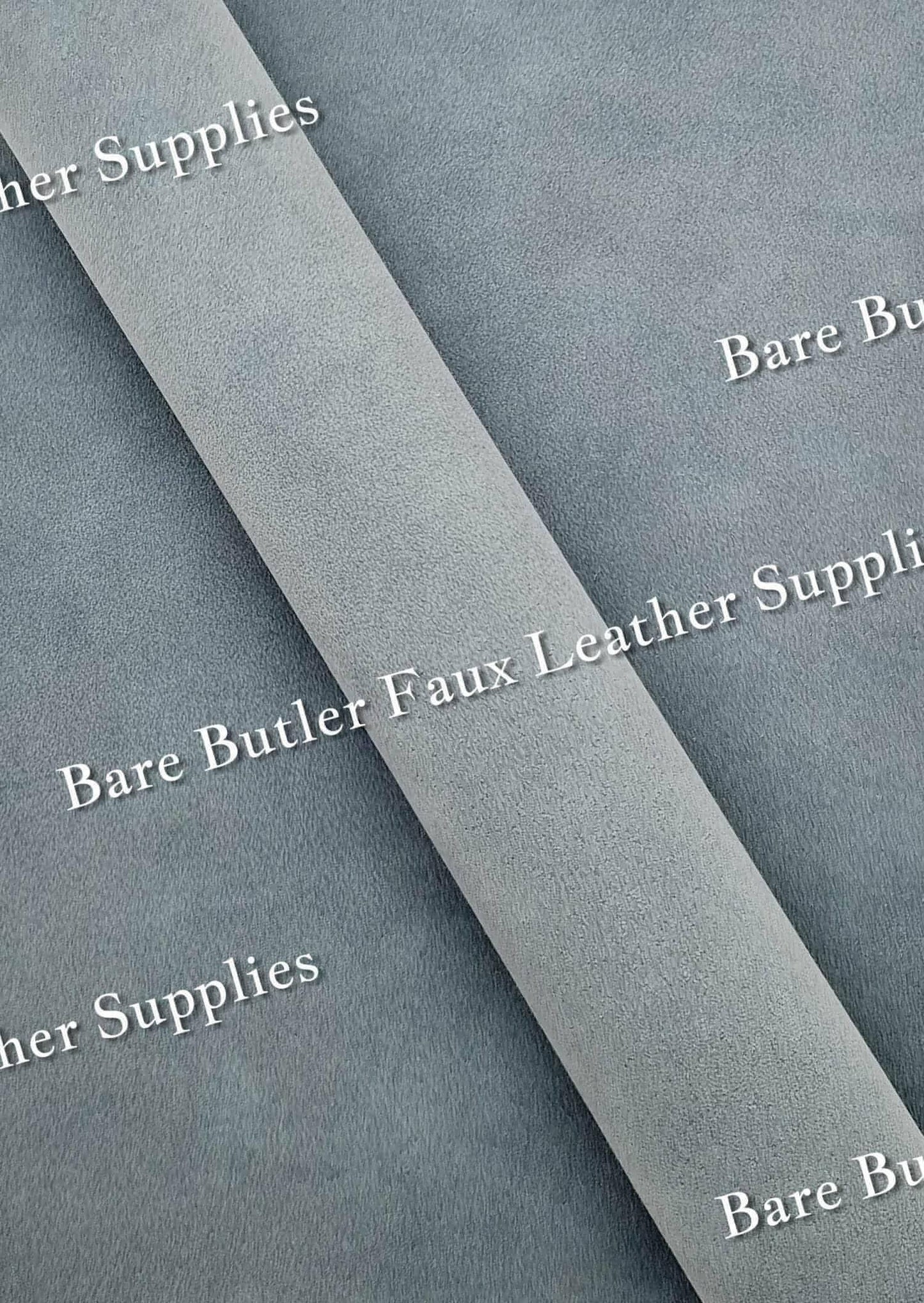Suede -  Grey - Faux, Faux Leather, Suede - Bare Butler Faux Leather Supplies 