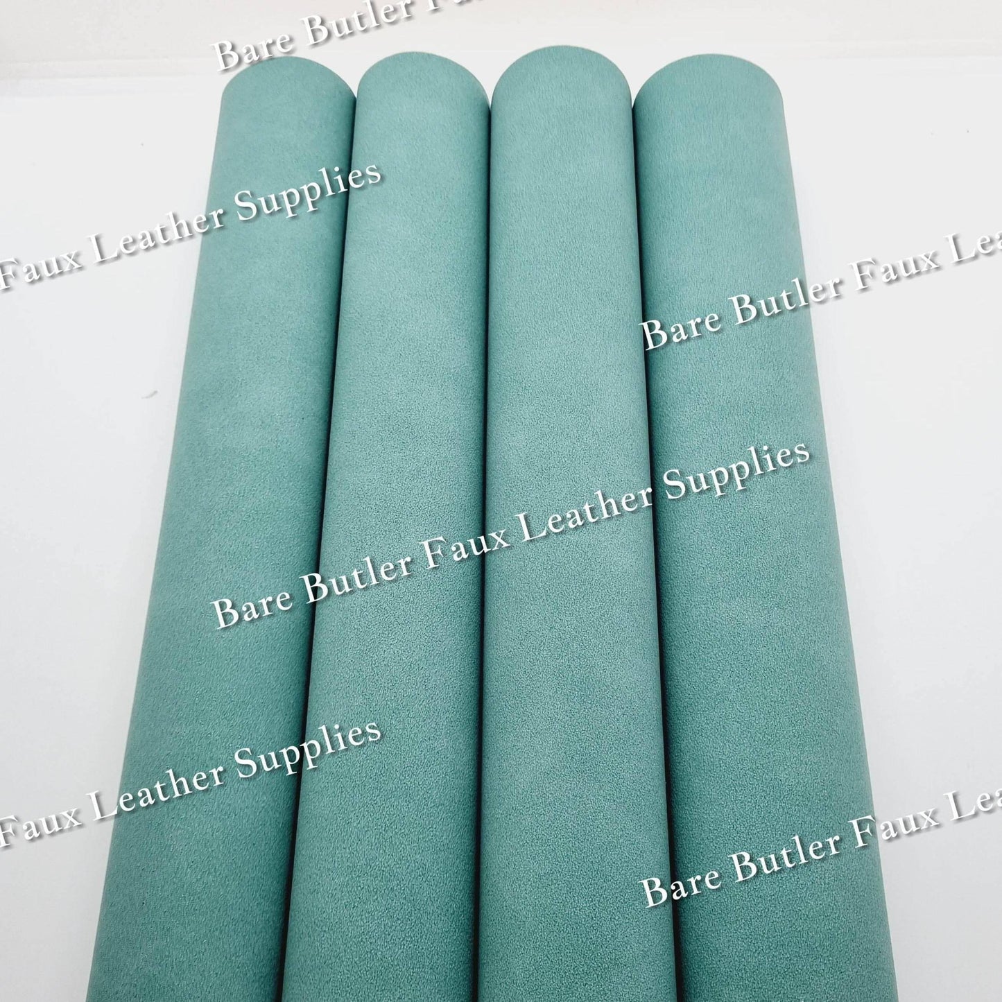 Suede - Mint - Faux, Faux Leather, Suede - Bare Butler Faux Leather Supplies 