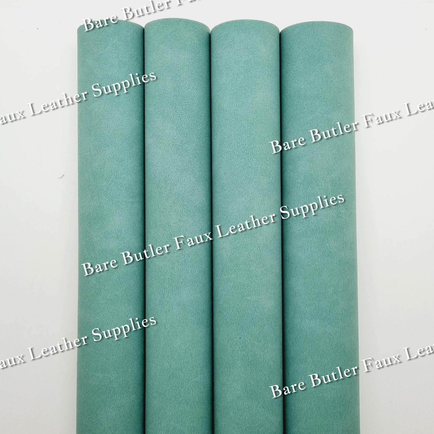 Suede - Mint - Faux, Faux Leather, Suede - Bare Butler Faux Leather Supplies 