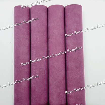 Suede - Purple - Faux, Faux Leather, Suede - Bare Butler Faux Leather Supplies 
