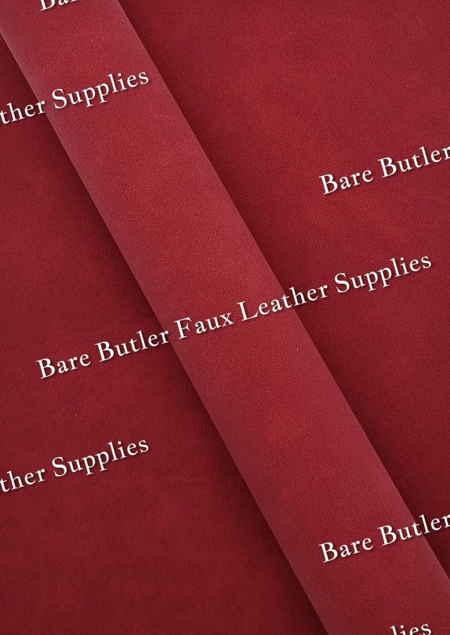 Suede - Wine Red - Faux, Faux Leather, Suede - Bare Butler Faux Leather Supplies 
