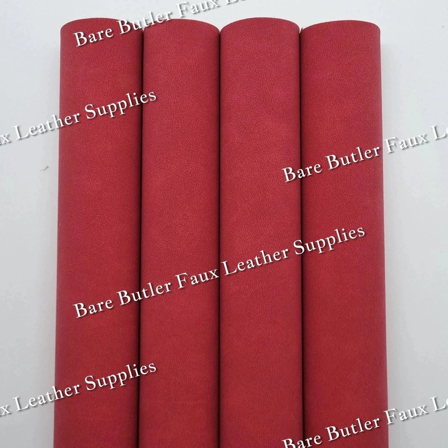 Suede - Wine Red - Faux, Faux Leather, Suede - Bare Butler Faux Leather Supplies 