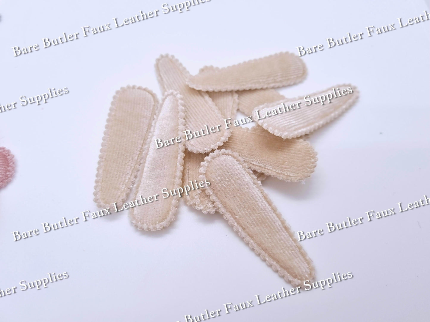 Velvet Snap Clip Covers - accessories, clips, Embelishment, hardware, Lobster - Bare Butler Faux Leather Supplies 